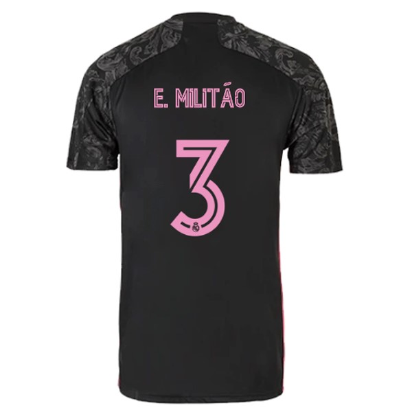 Maglia Real Madrid Third NO.3 E. Militão 20/21 Nero